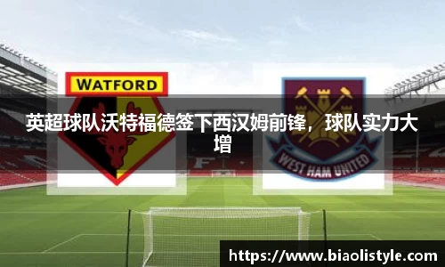 英超球队沃特福德签下西汉姆前锋，球队实力大增