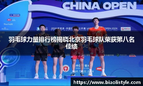 羽毛球力量排行榜揭晓北京羽毛球队荣获第八名佳绩